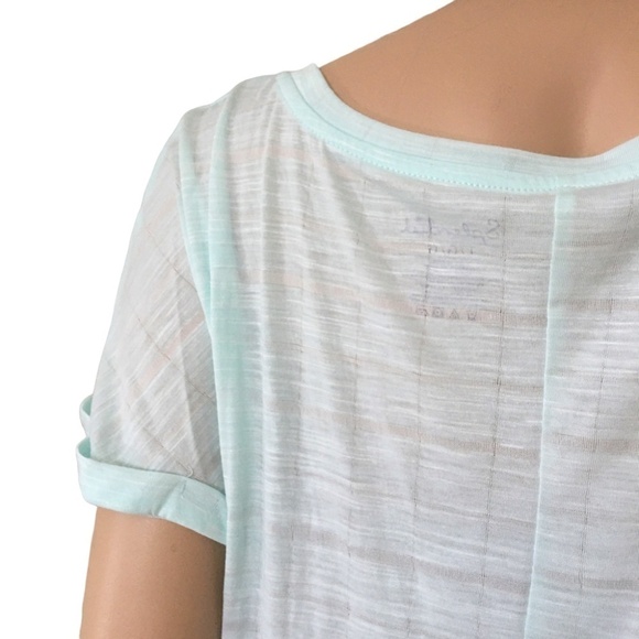 SPLENDID Aqua Rayon Blend Vented Back Fitness Top Tank Hi Low Activewear Yoga - Picture 8 of 13